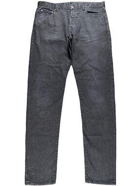 John Elliott Slim Fit Button Fly The Cast 2 Black Stretch Denim Jeans mens 37x36